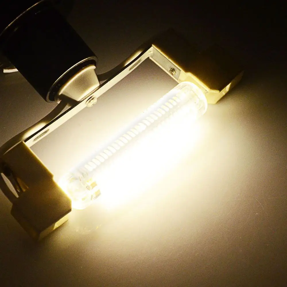 Foxanon R7s Светодиодная лампа 78 мм 7 Вт Светодиодная кукурузная лампа 118 мм 15 Вт AC 110 В 220 В R7s 4014 SMD светодиодные лампы заменить галогенные лампы 50 Вт 110 Вт светильник - Испускаемый цвет: Warm White