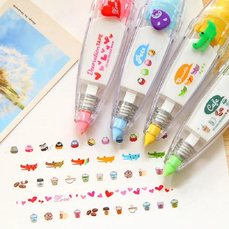 

heart correction tape Kawaii fita corretiva Children's gifts cinta correctora material escolar correctores escolares oficina