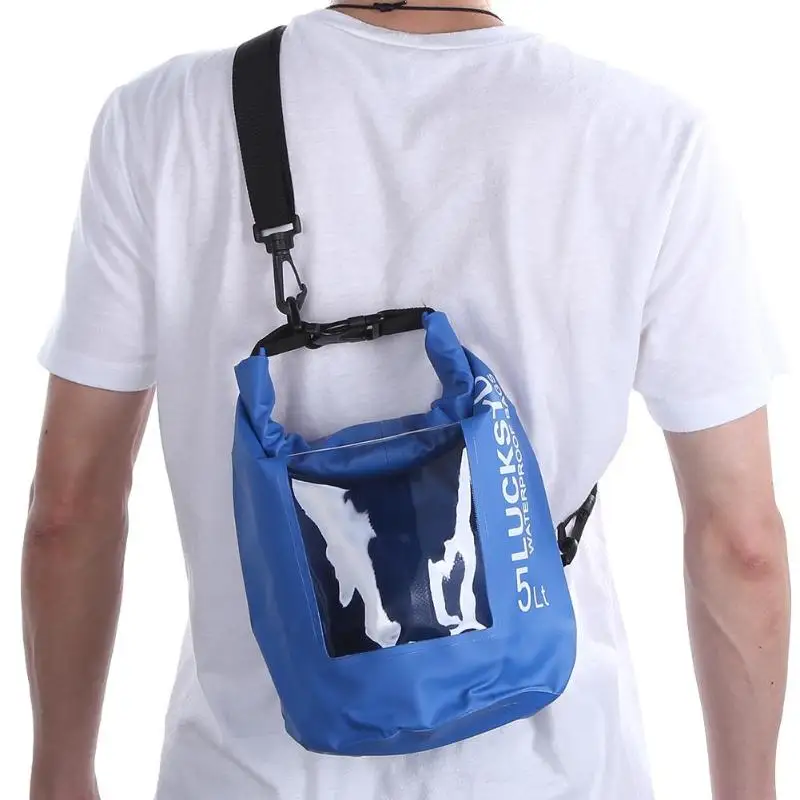 

5L/10L/20L PVC Waterproof Backpack Dry Bag Swimming Rafting Drifting Outdoor Sports Camping Hiking Rucksack Bags Drifting Kayak