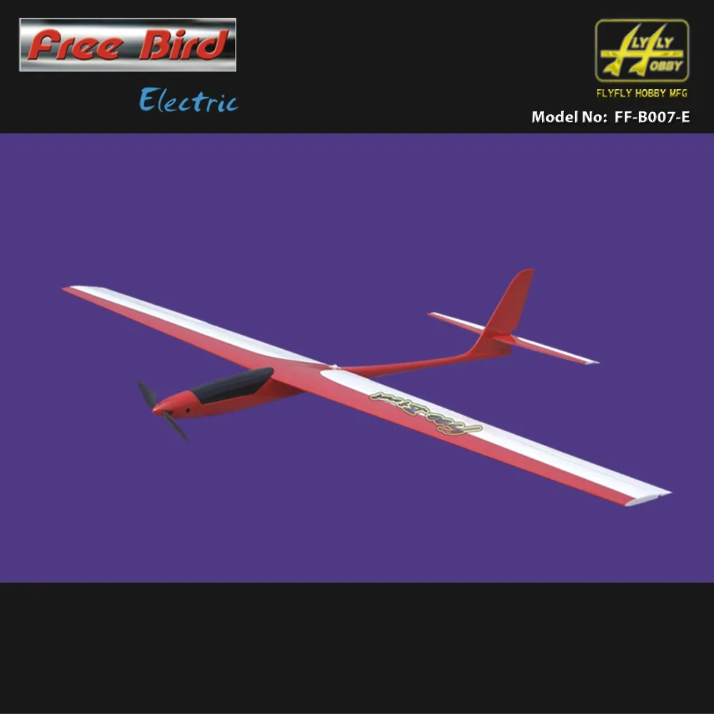 Free Bird Electric Glider 1450mm Fiberglass Fuselage & Balsa wood wings