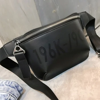 

LJL-Pu Leather Black Waist Bag Women Fanny Pack Fashion Belt Bag Female Mobile Packs Messenger Bags Coin Purse