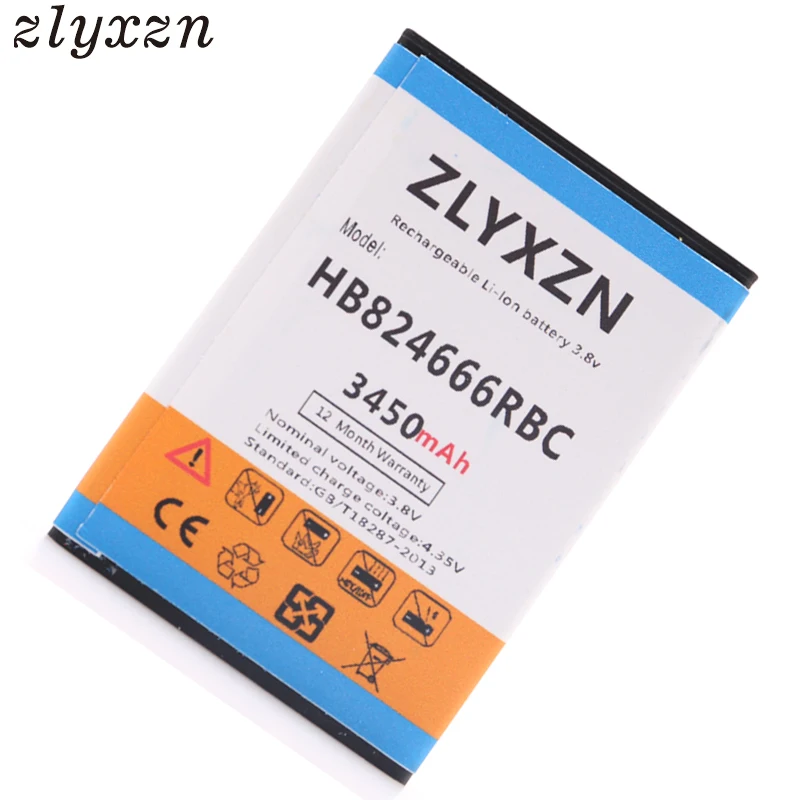 2018 Новый 3 8 V 3450 мА/ч HB824666RBC замена мобильного телефона аккумулятор для Huawei E5577