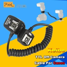 Pixel keibe 1 м/3.6 м шнур TTL Off Камера флэш-Горячий башмак Синхронизация вспышку кабель для Canon Камера tr-586ex Speedlite удлинитель