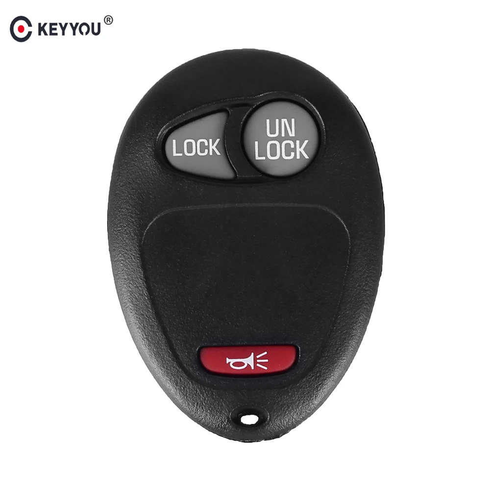 

KEYYOU 3 Buttons No Chip Blank Remote 2+1 Panic Key Shell Case Cover For Buick Hummer H3 GMC For Chevrolet Colorado Isuzu
