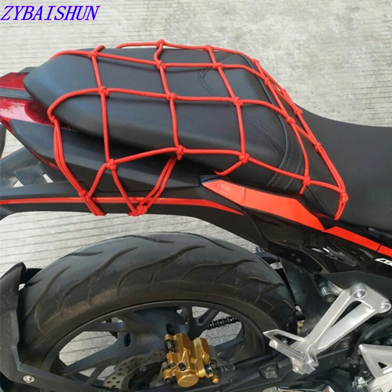 

30*30cm Motorcycle Bicycle Cargo Net Elastic Luggage Rope Fixed Helmet Miscellaneous Goods 3 colors 2018 Motorcycle Baggage Rope