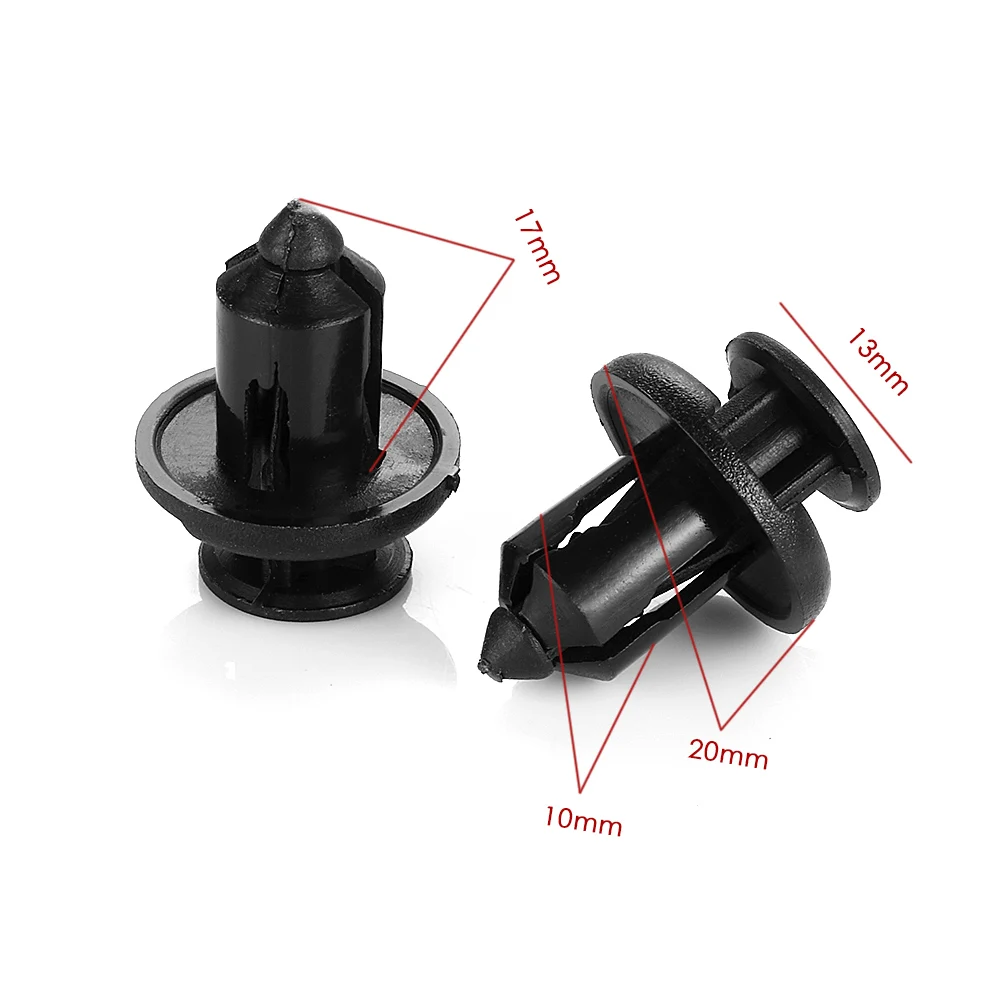 

20pcs Plastic Fender Card Buckle Bumper Leaf Fixed Plate Clamp For Ford focus 2 3 Fiesta Kuga Mondeo ecosport Car-Styling 72#