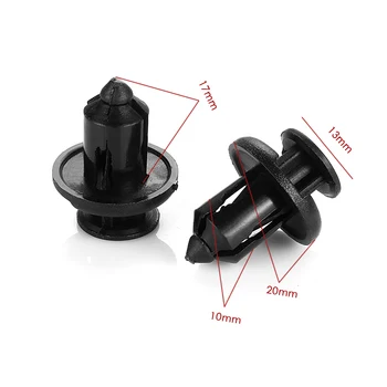 

20pcs Plastic Fender Card Buckle Bumper Leaf Fixed Plate Clamp For Ford focus 2 3 Fiesta Kuga Mondeo ecosport Car-Styling 72#