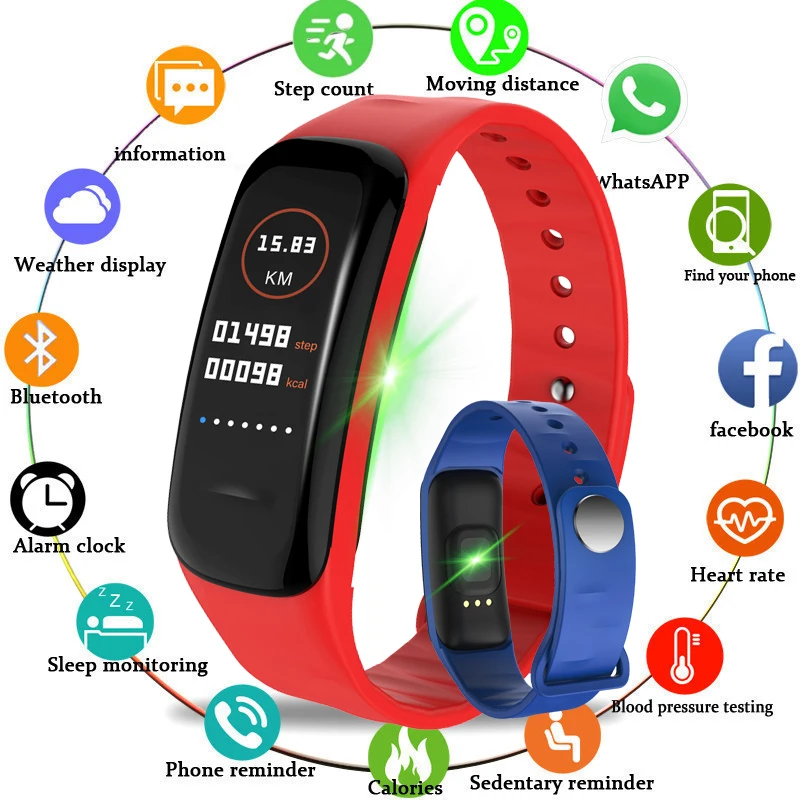 

BANGWEI Men Sport Smart Watch LED Color Screen Clock Heart Rate Blood Pressure oxygen Sleep Monitor Pedometer Bluetooth Watches
