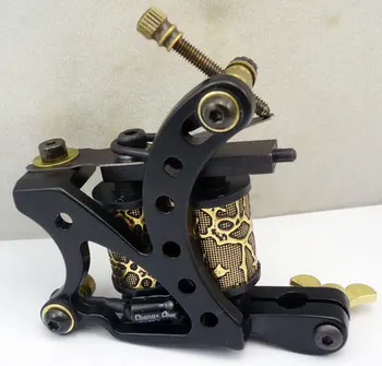 

10Pcs/lot Pro Casting Iron Tattoo Machine 10 Wraps coil stainless steel Tattoos Body Art Gun Coil Machine LPC-ITM-7050-2B