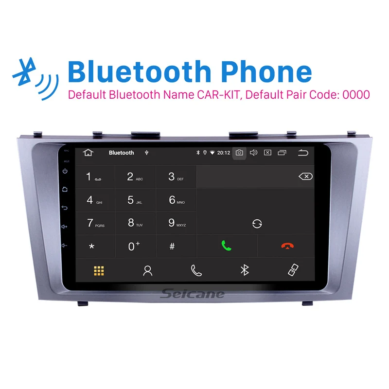 Perfect Seicane Android 9.0 9" GPS Car Radio For Toyota CAMRY 2007 2008 2009 2010 2011 One Din Multimedia Player Touchscreen Head Unit 2