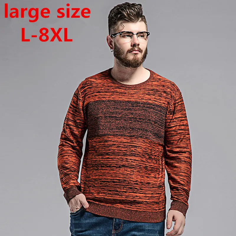 new large size Men Winter Cashmere Wool Sweater Brand