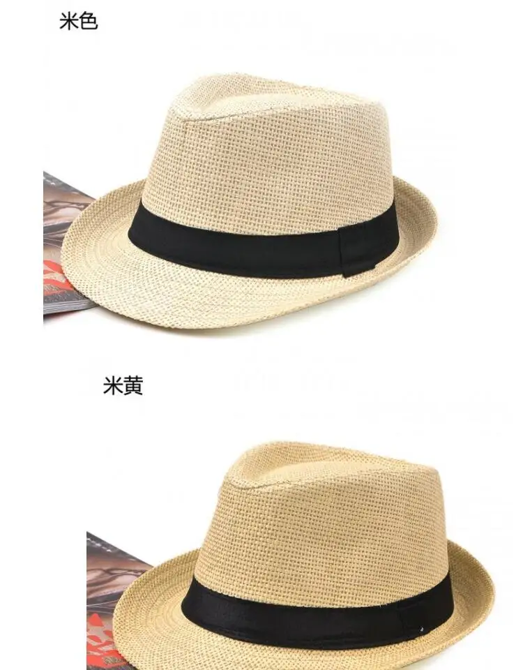 Летние шляпы из дышащего хлопка соломенная шляпа для мужчин и женщин повседневные пляжные шляпы Панамы Джаз солнце шляпы горрас британский стиль шляпа