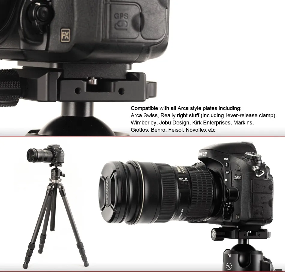 SUNWAYFOTO DP-50SR штатив монопод головка быстросъемная пластина для DSLR камеры Профессиональная Алюминиевая универсальная быстросъемная пластина