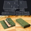 1set Long wallet edition pattern acrylic durable template handmade leather DIY design wallet edition Leather Tool 20x9x2cm ► Photo 1/2