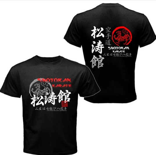 Футболка Kanji мужская с японским принтом самурая топ Шотокан карате Bujinkan Dojo Pro
