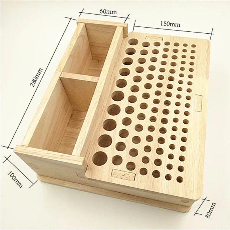 Резиновый деревянный интегрированный материал дерево Кожа DIY инструмент/Деревообрабатывающий DIY ящик для хранения инструментов