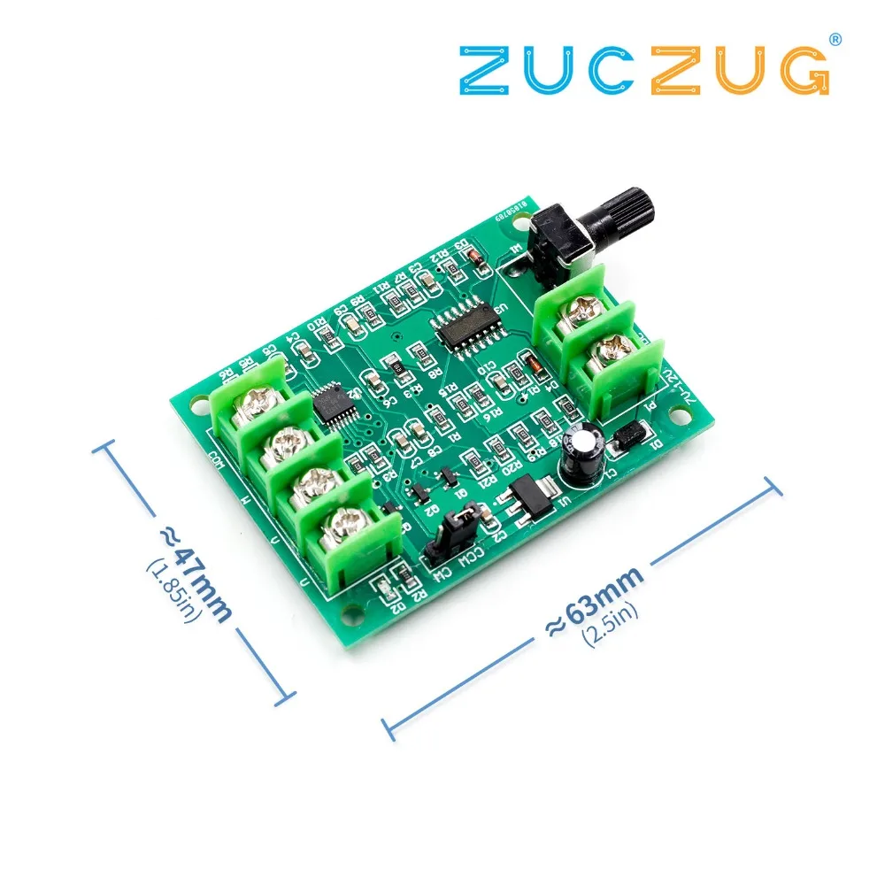 Generic 5V 12V Brushless DC Motor Driver Controller Board With Reverse