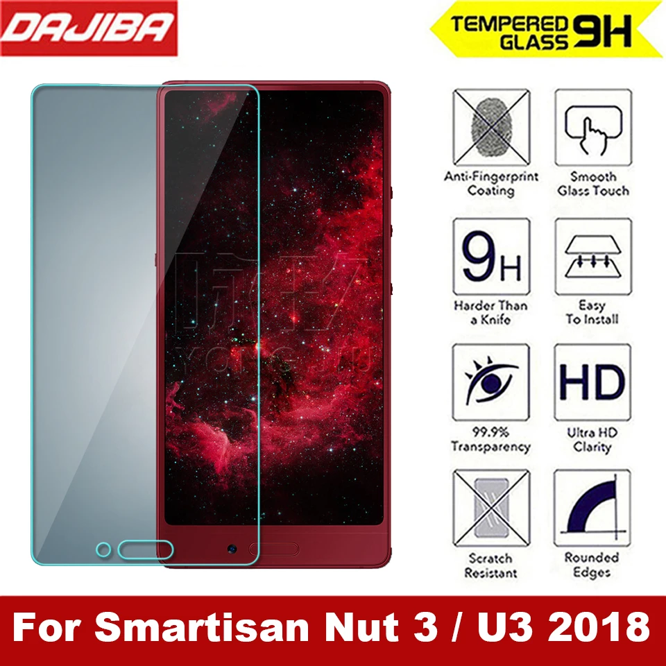 Закаленное стекло для экрана для Smartisan U3 2.5D Arc Edge круглый Пограничный экран Защитное стекло для Smartisan Nut 3 Jianguo Nut3