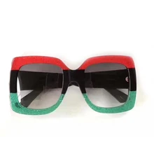 2608-2624 cuadrado grande Marcos Gafas de sol mujeres tres colores caliente Steampunk Sol Gafas oculos feminino vintage moda Sol Gafas