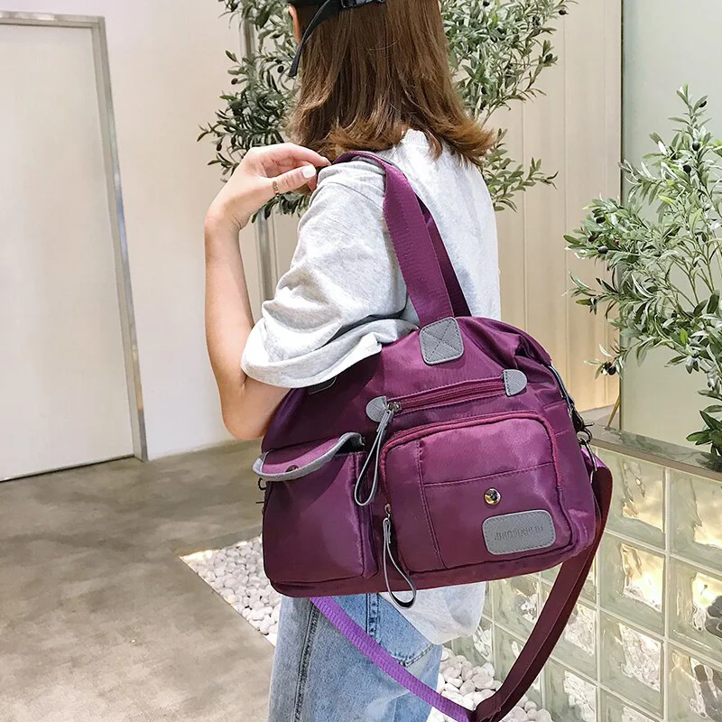 

New Ladies Fashion Waterproof Oxford Tote Bag Casual Nylon Shoulder Bag Mummy Bag Large Capacity Canvas Bag