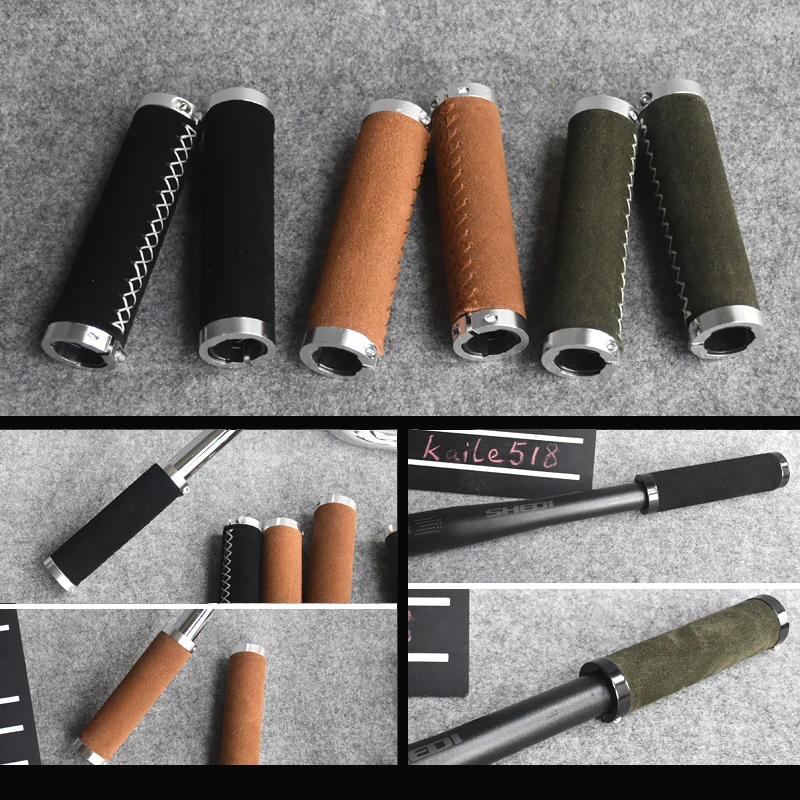 leather bicycle grips