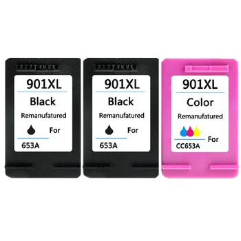 

3pcs Ink cartridge replacement for HP 901 for Wireless J4680 J4524 J4535 J4585 J4624 J4660 printer 4500 J4580 J4550 J4540 4500