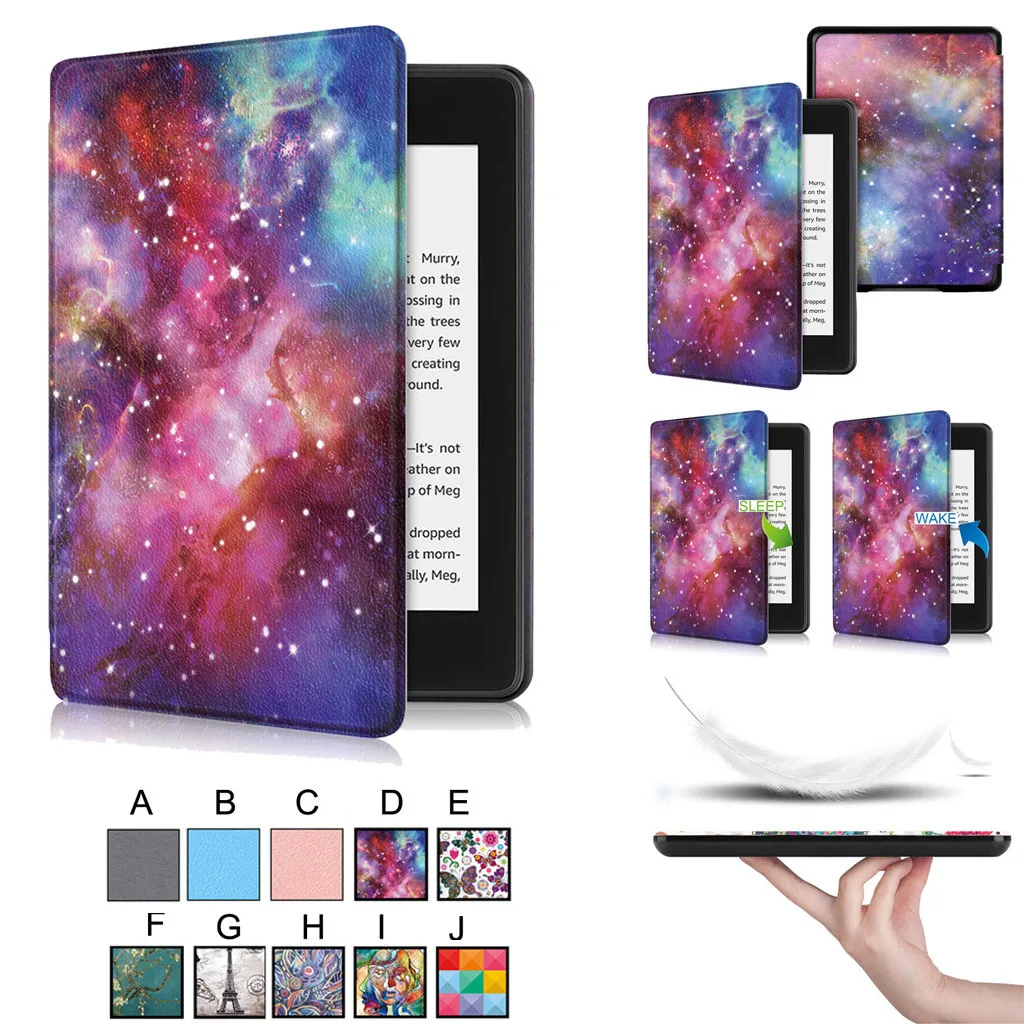 

For New Kindle Paperwhite 4 2018 Smart Thin Leather Sleep Awake Flip Cover Case Smart Case 2019 High Quality