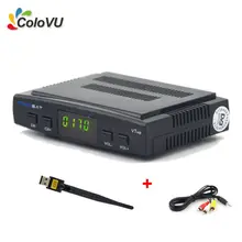 Numérique Satellite TV Récepteur Freesat V7 HD DVB-S/S2 FTA Set Top boîte + USB WiFi + AV Câble soutien Biss cccam newcamd Powervu