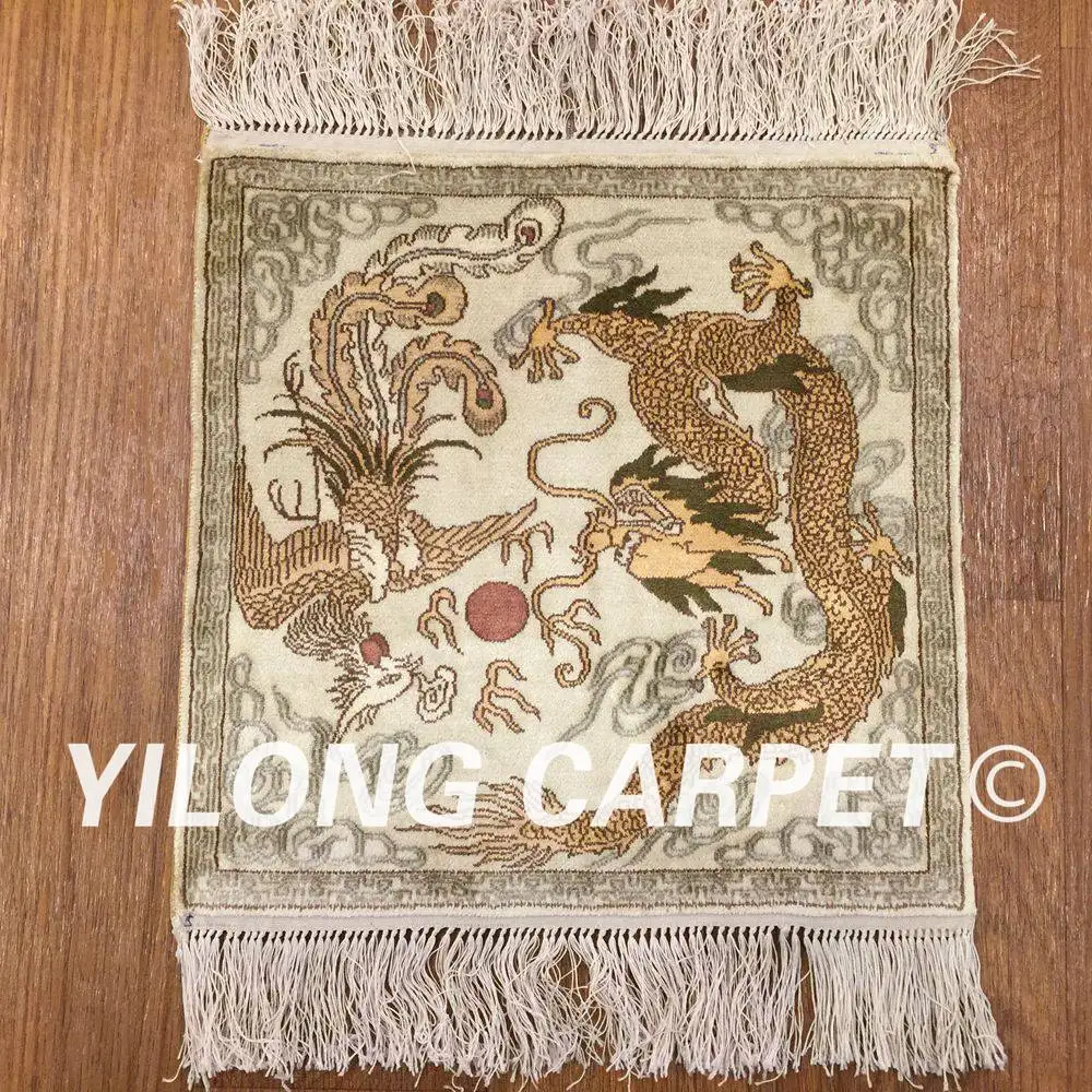 Yilong 1 'x 1' 450 линий квадратный ручной работы китайская культура Дракон и Феникс