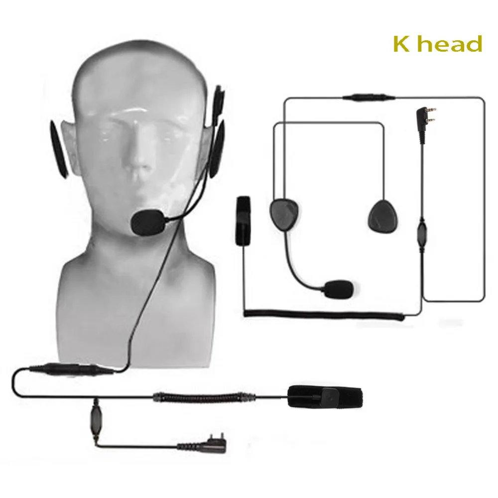 Waterproof Finger PTT Headset Walkie Talkie Motorcycle Helmet MIC for Kenwood Retevis for TYT