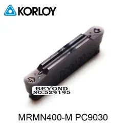 MRMN400-M PC9030, двуглавый резки с ЧПУ KORLOY Карбидное покрытие токарная пластина для канавок держатель Mgehr & Mgivr