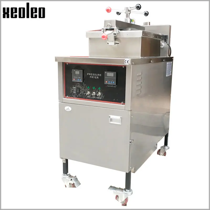 XEOLEO Commercial Fryer 25L Pressure Fryer Electric Deep Fryer 12KW Stainless steel Manual Control Chicken Frying machine CE XEOLEO Commercial Fryer 25L Pressure Fryer Electric Deep Fryer 12KW Stainless steel Manual Control Chicken Frying machine CE