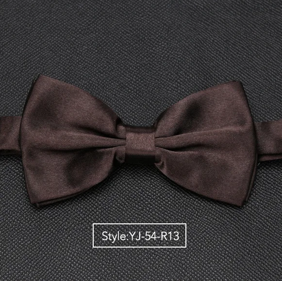 Мужской галстук-бабочка, модные галстуки для свадебной вечеринки для мужчин и женщин, Одноцветный галстук-бабочка, галстук, Мужская одежда, рубашка, подарок, аксессуары, галстук-бабочка - Цвет: YJ-54-R13