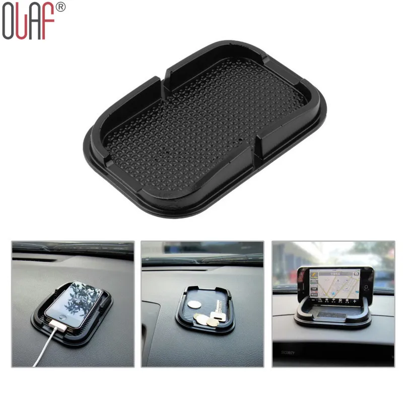 Image Black Car Dashboard Sticky Pad Mat Multi functional Anti Slip Gadget Mobile Phone GPS Holder Interior Items Accessories