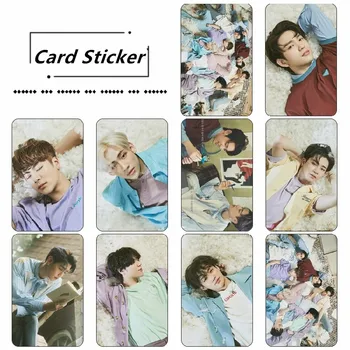 

Kpop GOT7 Present:You Photocard Photo Stikcy Card Bambam JB Crystal Card Sticker 10pcs/set