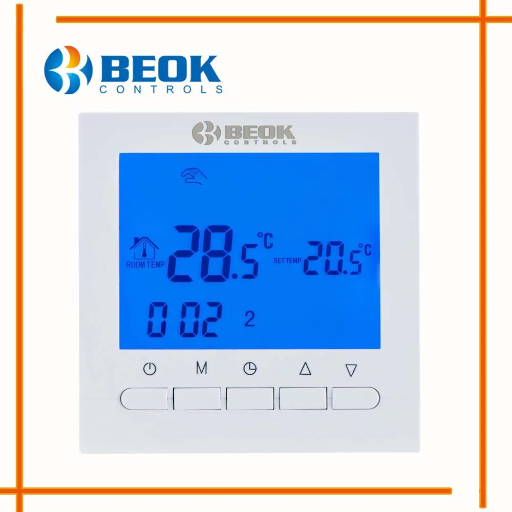 Baratos Termostato Digital de la sala de energía de la batería programable de BOT 313W para el Control de temperatura de la calefacción de la caldera de Gas termostato montado en la pared