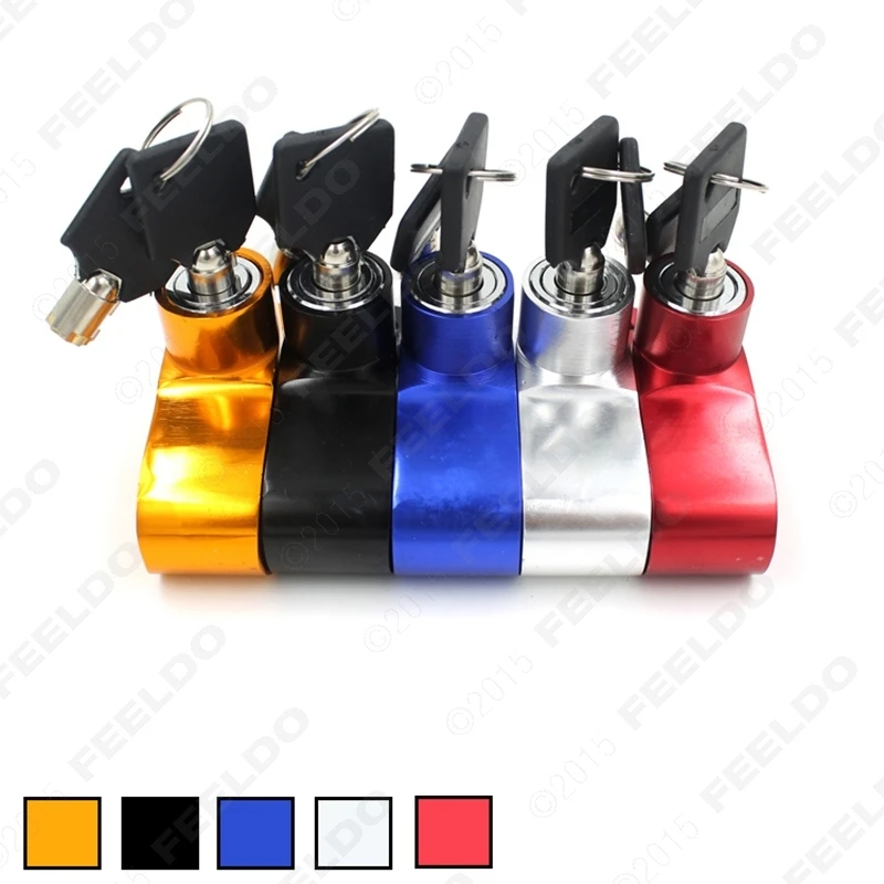 

MOTOBOTS 1PC Motorcycle Motorbike Sturdy Wheel Disc Brake Lock Safety Alarm 5-Color for Choice #FD-1350