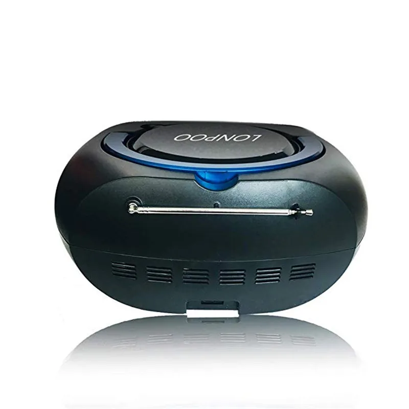 LONPOO CD динамик мини портативный CD плеер Бумбокс Bluetooth динамик MP3 USB FM радио беспроводные наушники AUX стерео динамик