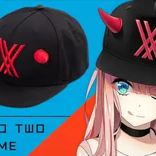 Кепка DARLING in the FRANXX zero two, бейсболка для косплея, Женская и Мужская бейсболка с вышивкой в виде ушей, Повседневная модная кепка, регулируемая