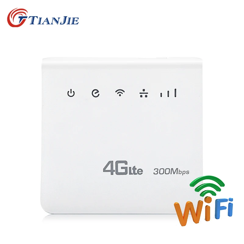 Achat Intérieur 300 Mbps 4g LTE CPE Wifi Routeurs FDD TDD Routeurs À Large Bande Mobile Hotspot modems Sans Fil avec carte SIM fente RJ45 LAN Port
