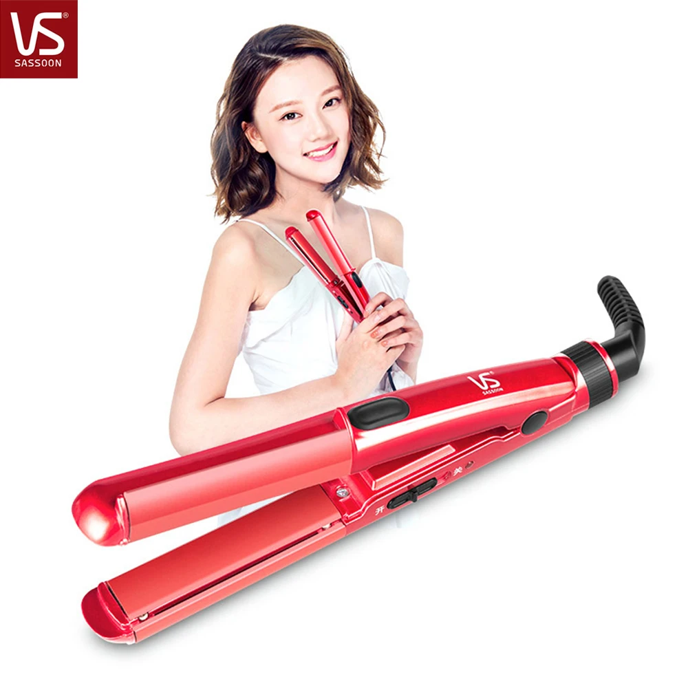 

SASSOON Straightener Professional Hair Straightening Irons Tourmaline Ceramic Mini Curling Irons Hair Care & Styling Tools Curl