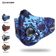 XINTOWN Air Filter Sport Face Mask Training Bicycle Cycling Half Face Mask Bike Running Jogging Facemask Anti Pollution Mask