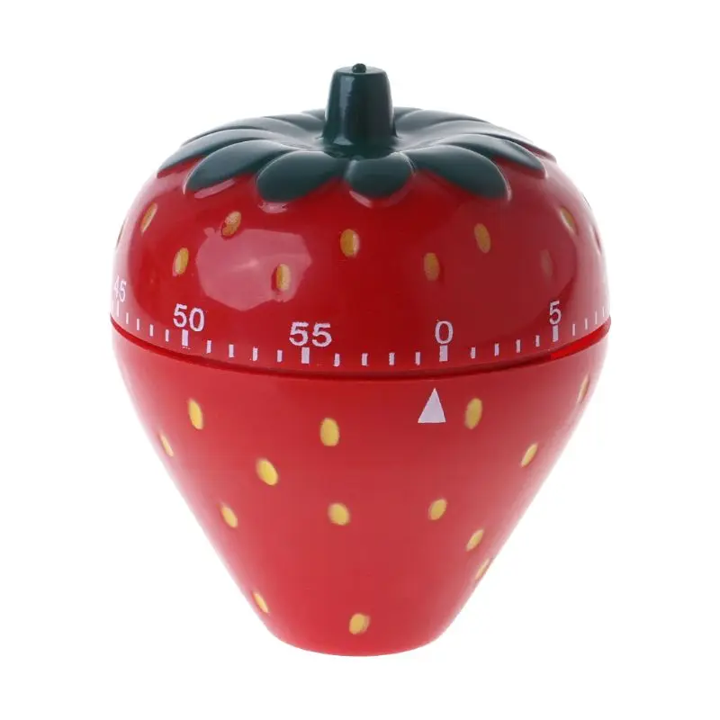 Strawberry 60 Minute Mechanical Timer Countdown Alarm Kitchen Cooking
