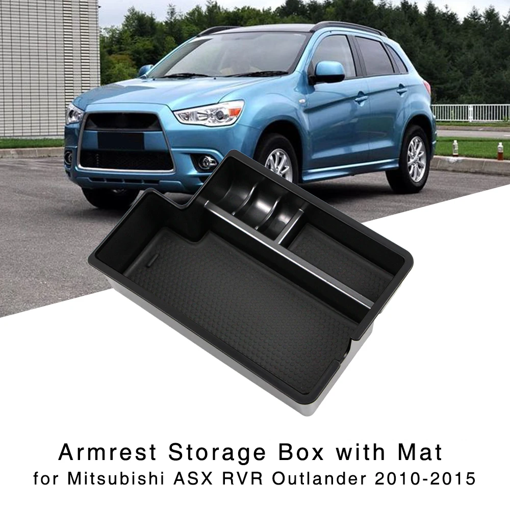 Car Storage Box Car Center Console Armrest Tray Container Box Fit For Mitsubishi Outlander ASX Car Styling Accessories Armrest box 