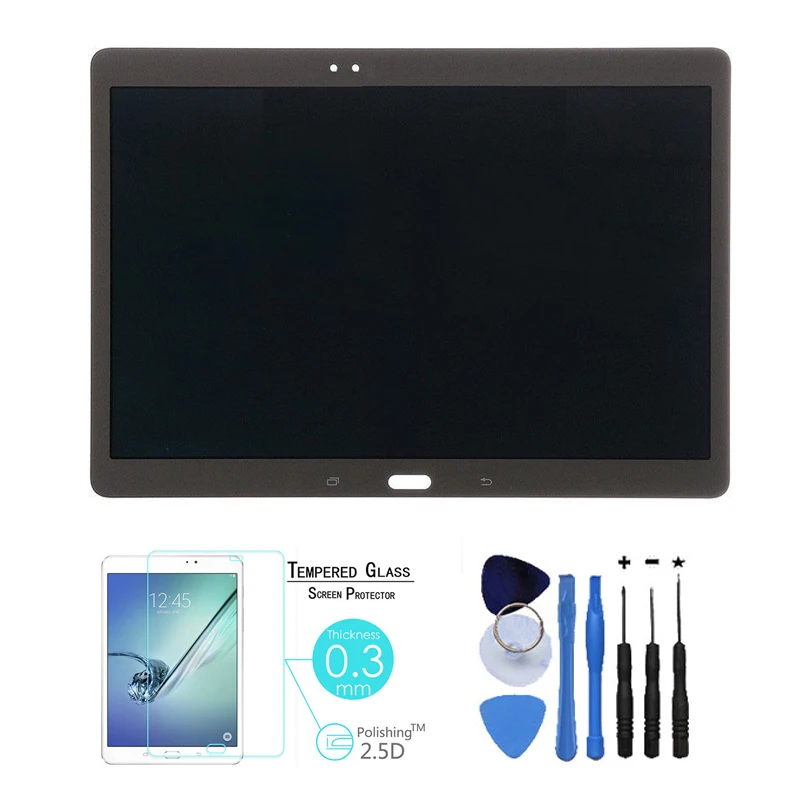 Original 100% Test LCD Display Touch Screen Digitizer Assembly For Samsung Galaxy Tab S 10.5 T800 T805 Brown With Free Tools