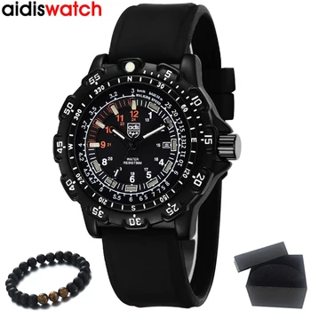 

Luxury Brand AIDIS Men Watches High Quality Sport Military Watches Waterproof Luminous Quartz Watch Mens Clock Relogio Masculino