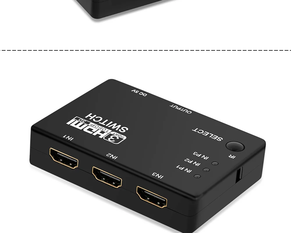 FSU 3 порта 1080P видео HDMI переключатель сплиттер ИК пульт дистанционного управления для HDTV PS3 DVD Продвижение Горячая Высокое качество