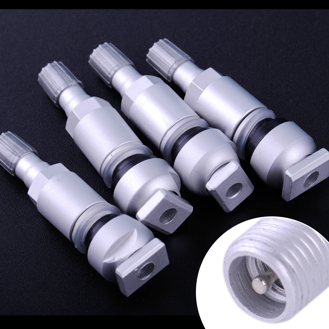 

DWCX 4pcs TPMS Tire Pressure Sensor TPS Valve Stems 68001698AB 56053031AC 56053031AD Fit For Dodge Chrysler Jeep Patriot