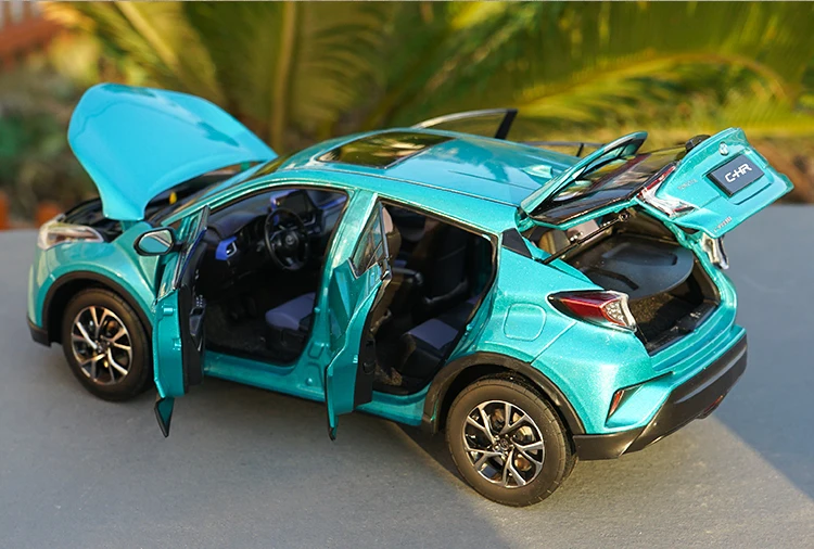 6 цветов 1:18 TOYOTA C-HR модель из цинкового сплава, высококачественная металлическая коллекция и Подарочная модель автомобиля украшения