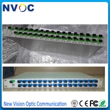 1*32, 1U19inch FTTH Rack Mount Holding ABS Box Тип оптический PLC волоконно-оптический сплиттер стойка загружена полностью с SC/UPC PLC сплиттер+ адаптер